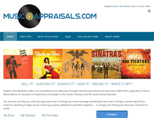 Tablet Screenshot of musicappraisals.com